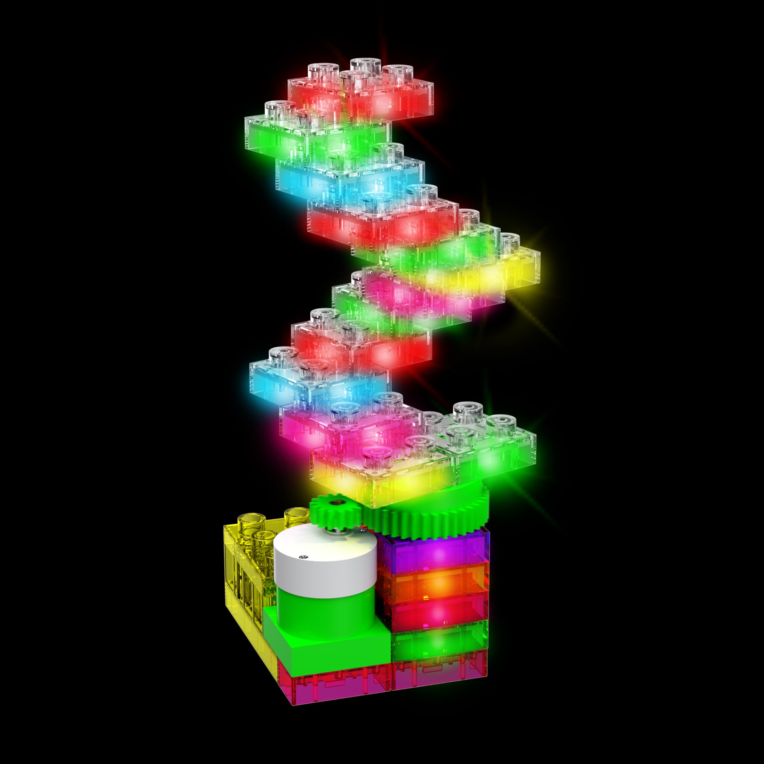 E-Blox Building Blocks STEM Circuit Kit, Build Your Own Lights 'N Motion, Light & Rotating Capabilities, Infinite Science Creations, Birthday Gift, Boys, Girls, 5+ - Image 4