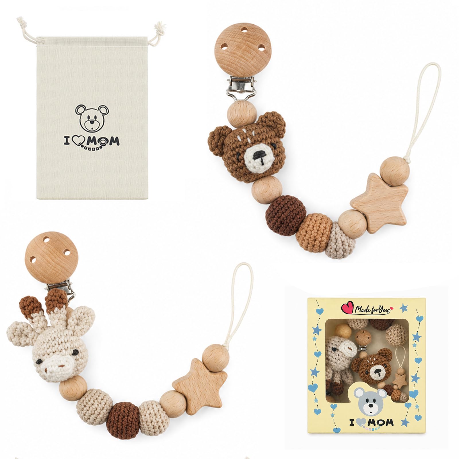 2pcs Dummy Clip Boys with Storage Bag