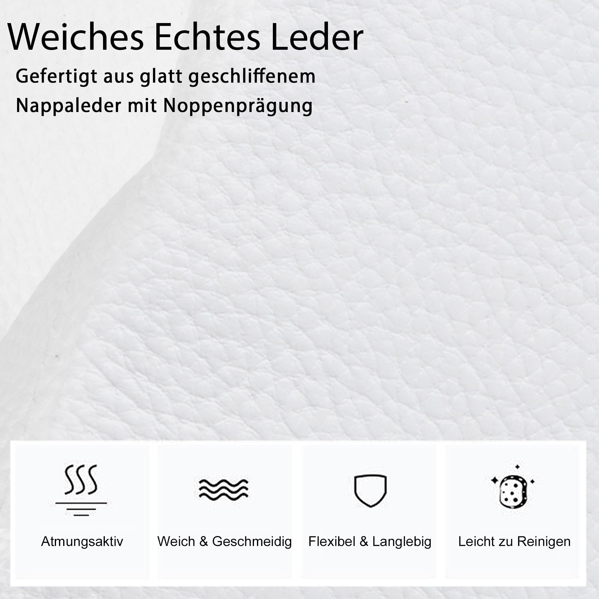 befen Echtleder Handtasche Damen Mittelgroß, Crossbody Bag Leder RFID-Blockierung Handytasche zum Umhängen, Moderne Kleine Umhängetasche Damen mit Verstellbar Schultergurt