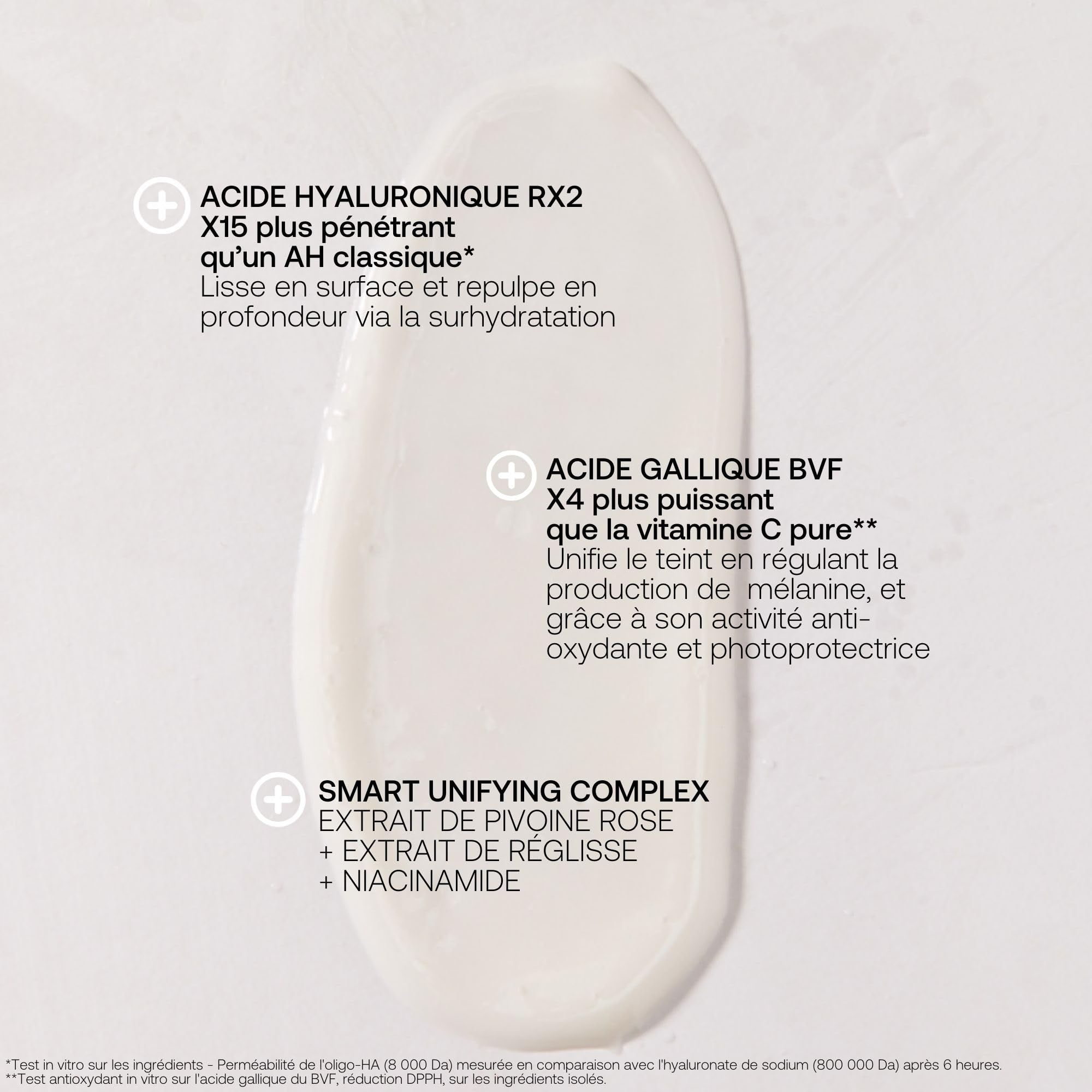 Rexaline Crystal Bright Sérum – Sérum Anti-Taches & Éclat – Acide Hyaluronique RX2, Acide Gallique & Niacinamide – Teint Unifié & Lumineux – Tous Types de Peaux – 30ml