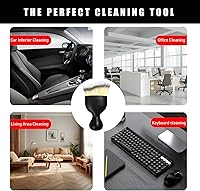 Vista 6 de Cepillo para polvo interior de coche Dickno, cepillos de detalle de auto suaves sin rayones, herramienta universal de limpieza interior de vehículo