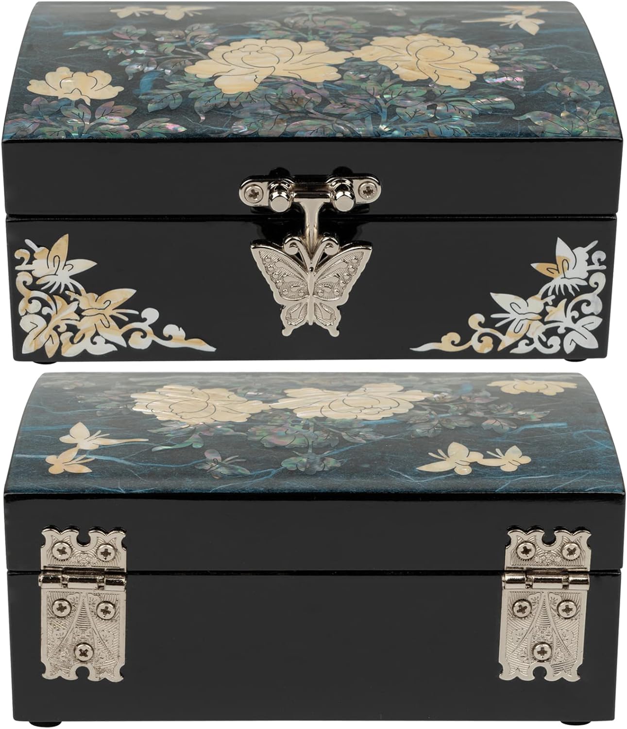 February Mountain Mother of Pearl Jewelry Organizer Box - Birthday, Wedding, Anniversary, Christmas Birthday Gifts for Women - Image 4