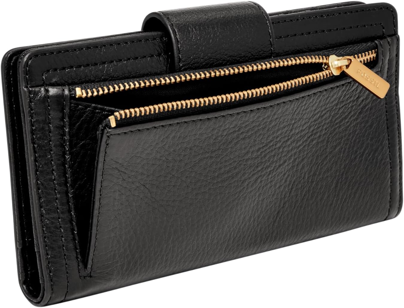 Fossil Women's Logan Leather Wallet RFID Blocking Tab Clutch - Image 4