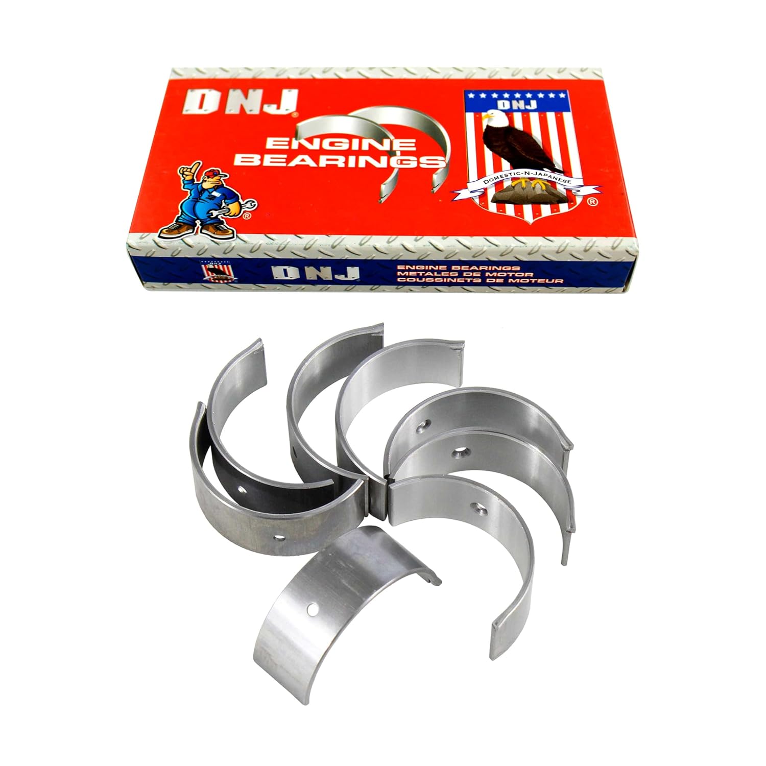 DNJ RB500.10 Oversize Rod Bearings Set for 1986-2001 Chevrolet, Geo, Suzuki Metro, Samurai, Sidekick 1.3L L4 V SOHC 1295cc