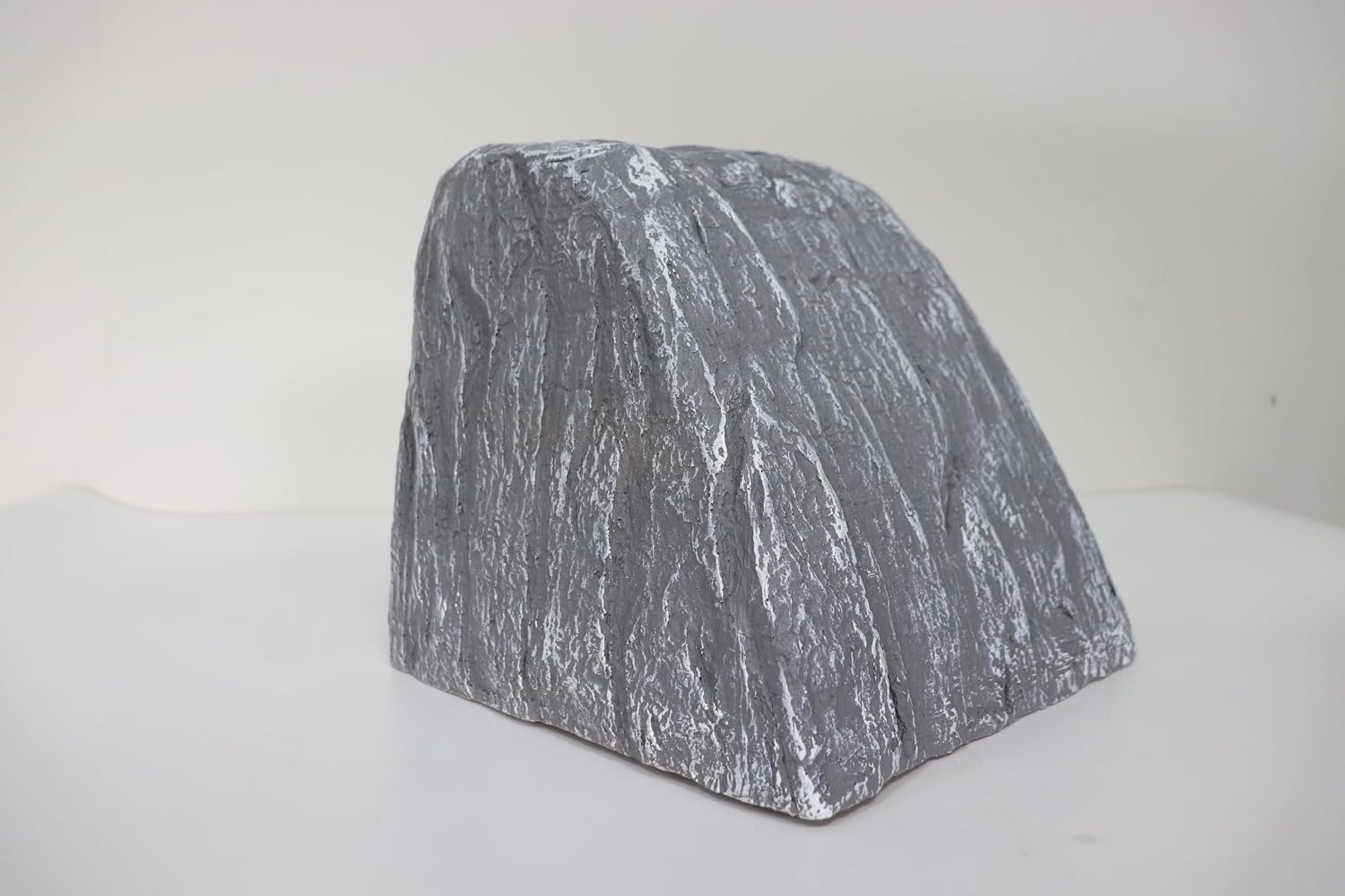 Small Faux Rock Cover, 4.4 lbs Polyresin Fake Landscape Rock Well Pumps & Sprinkler Valves Cover for Outside, 2 Ground Stakes Included, Natural Sandstone Texture, Weatherproof &UV Resistant