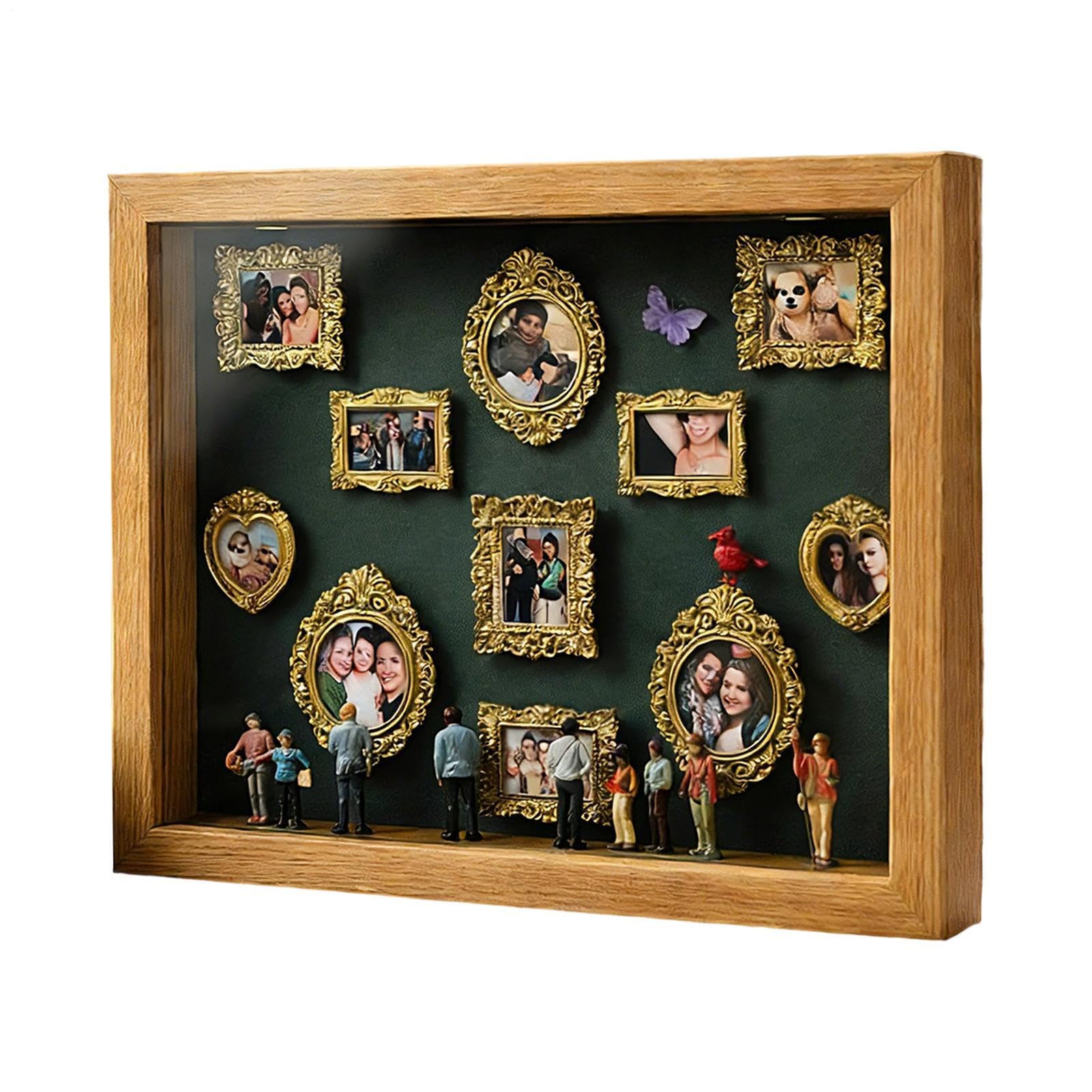 Rama Mini Muzeum na Zdjęcia Gablota Pamiątkowa z Oświetleniem