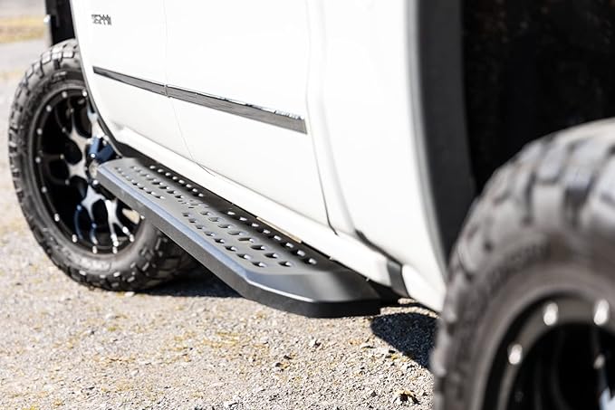 Estribos Rough Country RPT2 para Chevy Silverado y GMC Sierra 2007-2018 Crew Cab miniatura 5