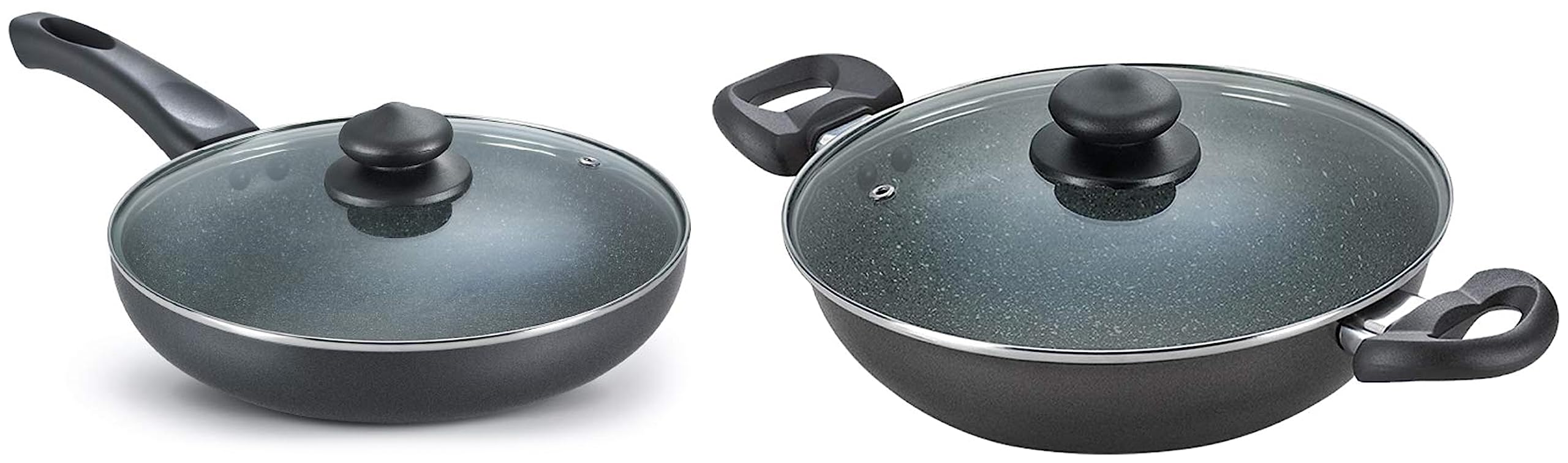 Prestige Aluminium Omega Deluxe Granite Fry Pan with Lid, 28 cm, Black (3 litres) Aluminium Omega Deluxe Granite Kadhai, 24 cm, Black (B0C99LS5ND) Amazon Price History, Amazon Price Tracker