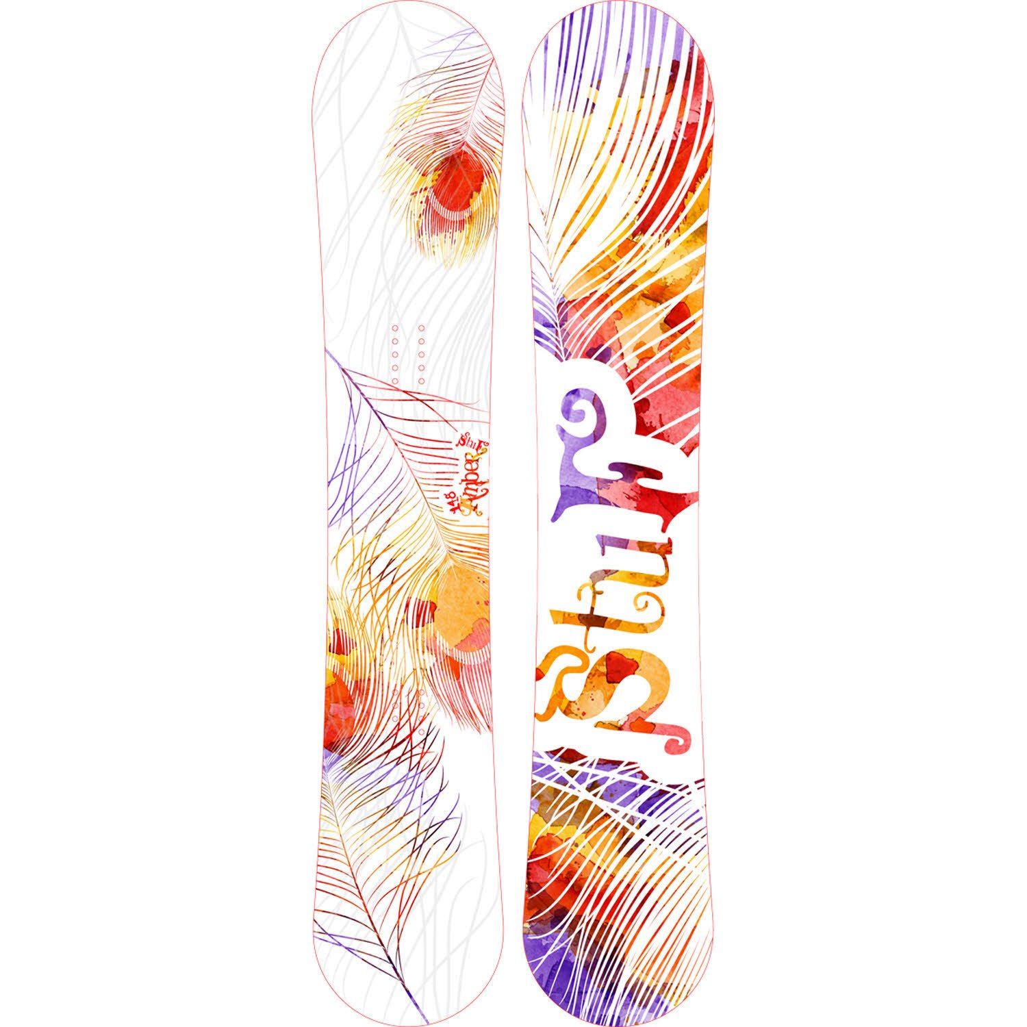 SPORT 2000 DEUTSCHLAND AMBER JR. Snowboard Größe 105 Weiß (weiss-orange-gelb)