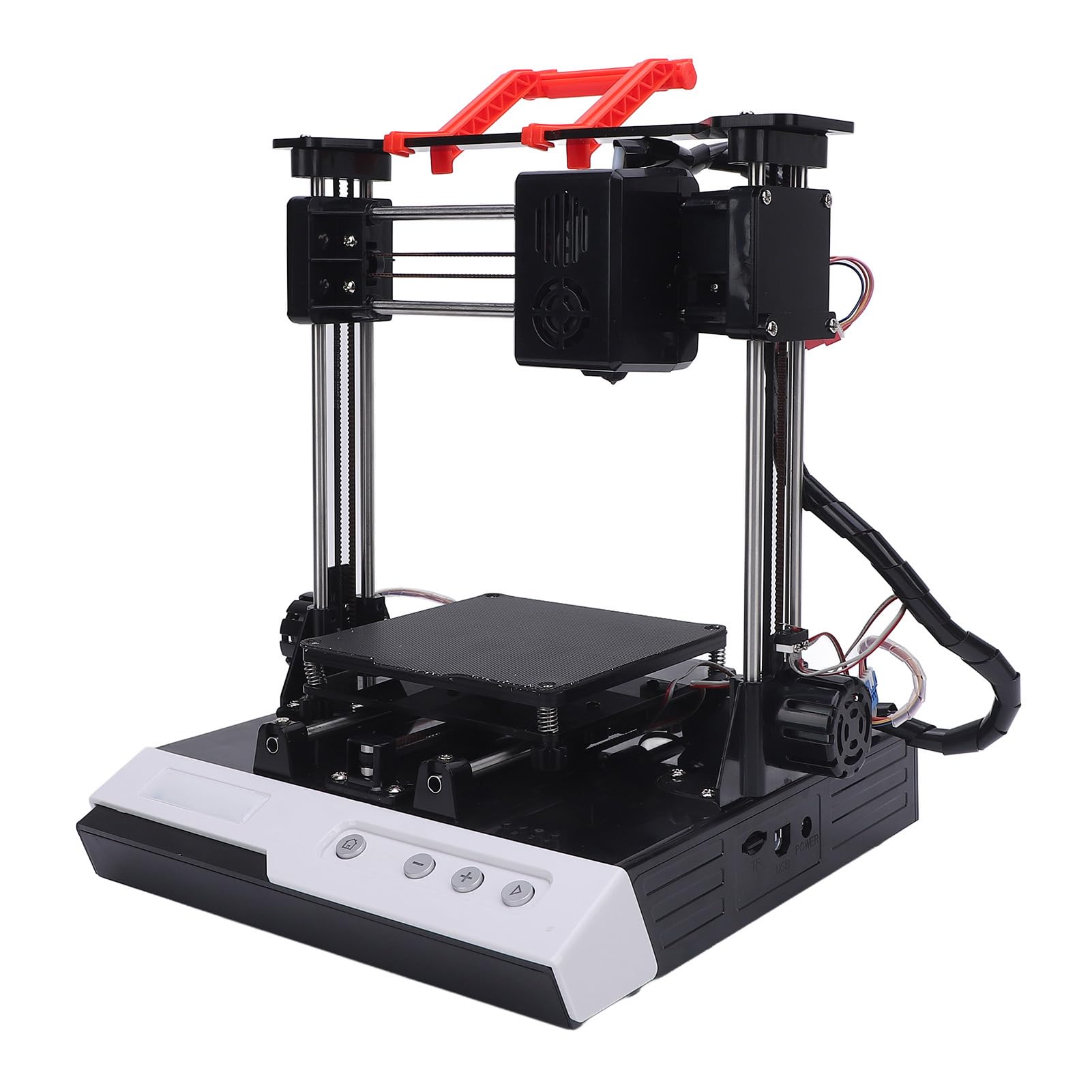 Impresora 3D para principiantes, máquina de impresión 3D de alta velocidad de alta frecuencia con tamaño de impresión de 100 x 100 x 100 mm, para aficionados y adultos, compatible con (blanco y