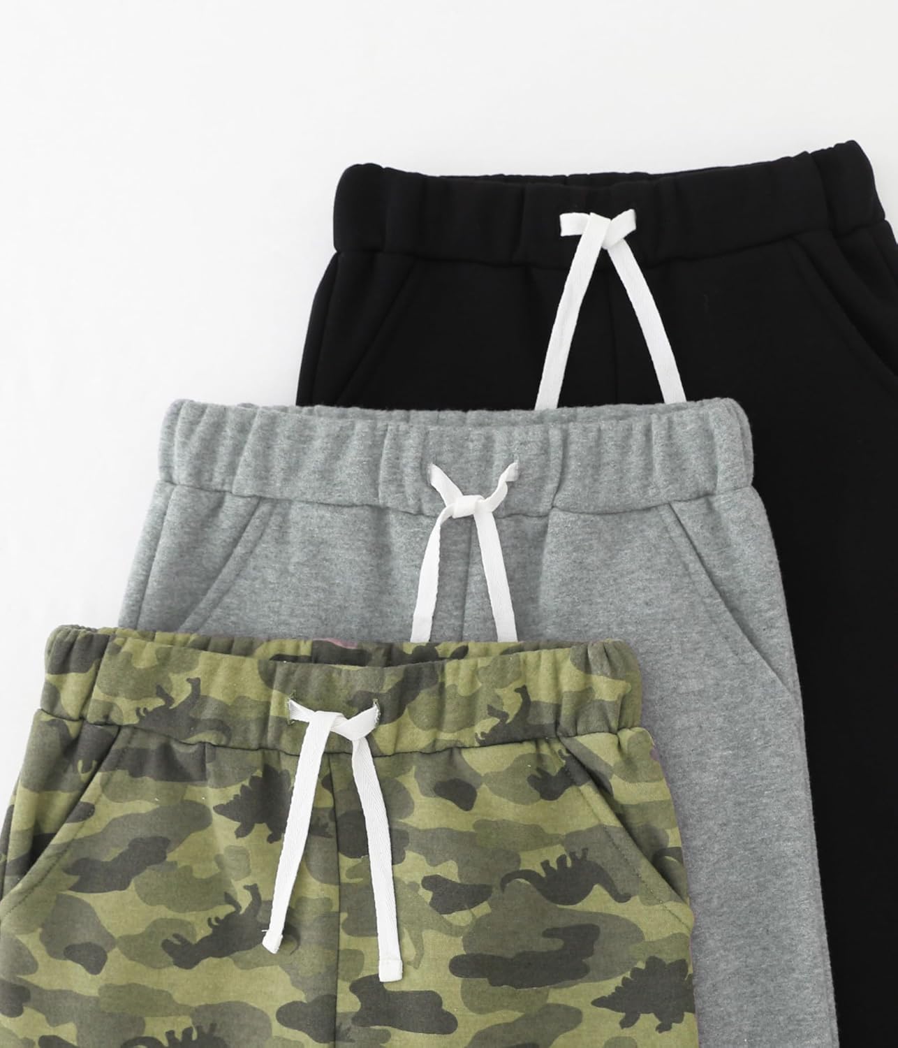 Boys Fleece Sweatpants, 3-Pack Jogger Pants for 4-8 Years - Image 6