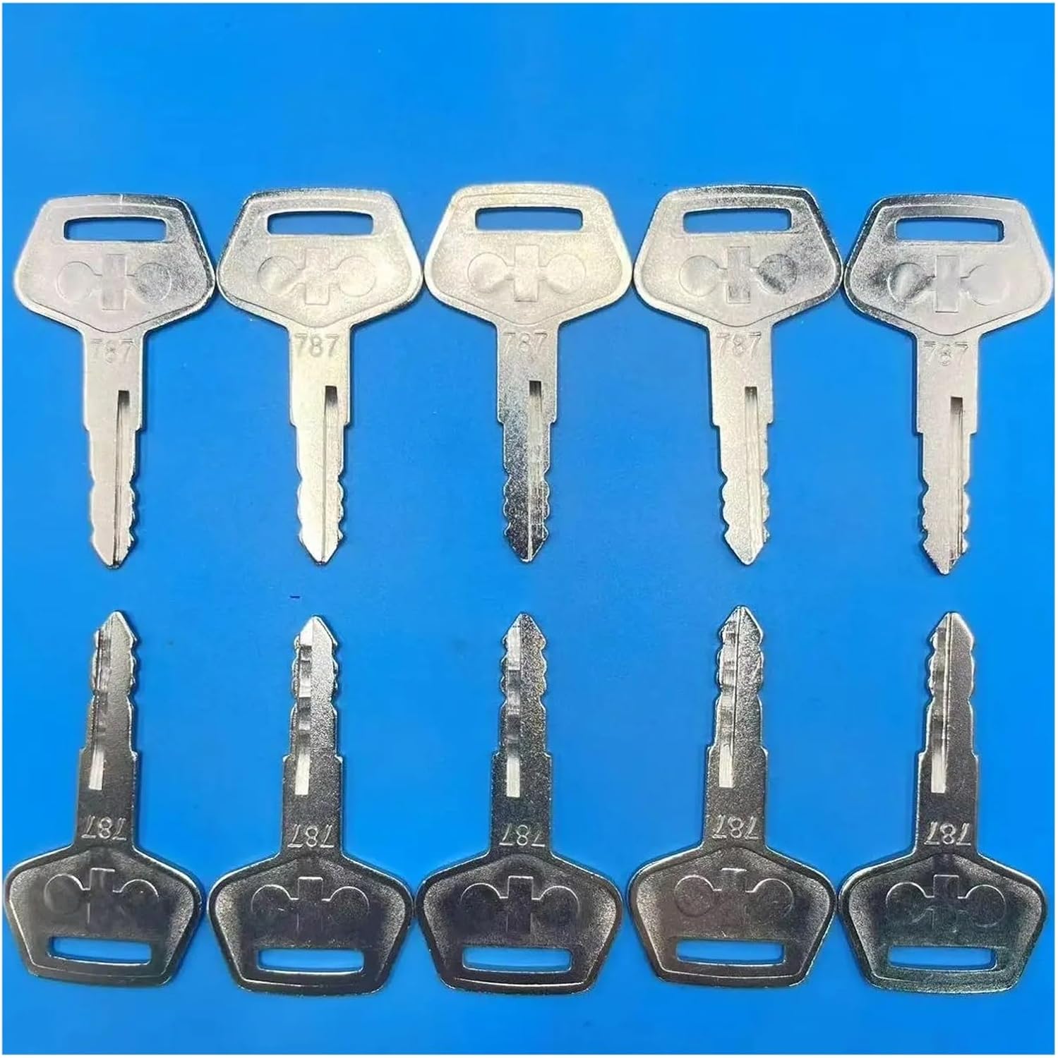 1/5/10PCS fit For Komatsu Heavy Equipment 787 Key Excavator Dozer Loader Backhoe Starter(10pcs)