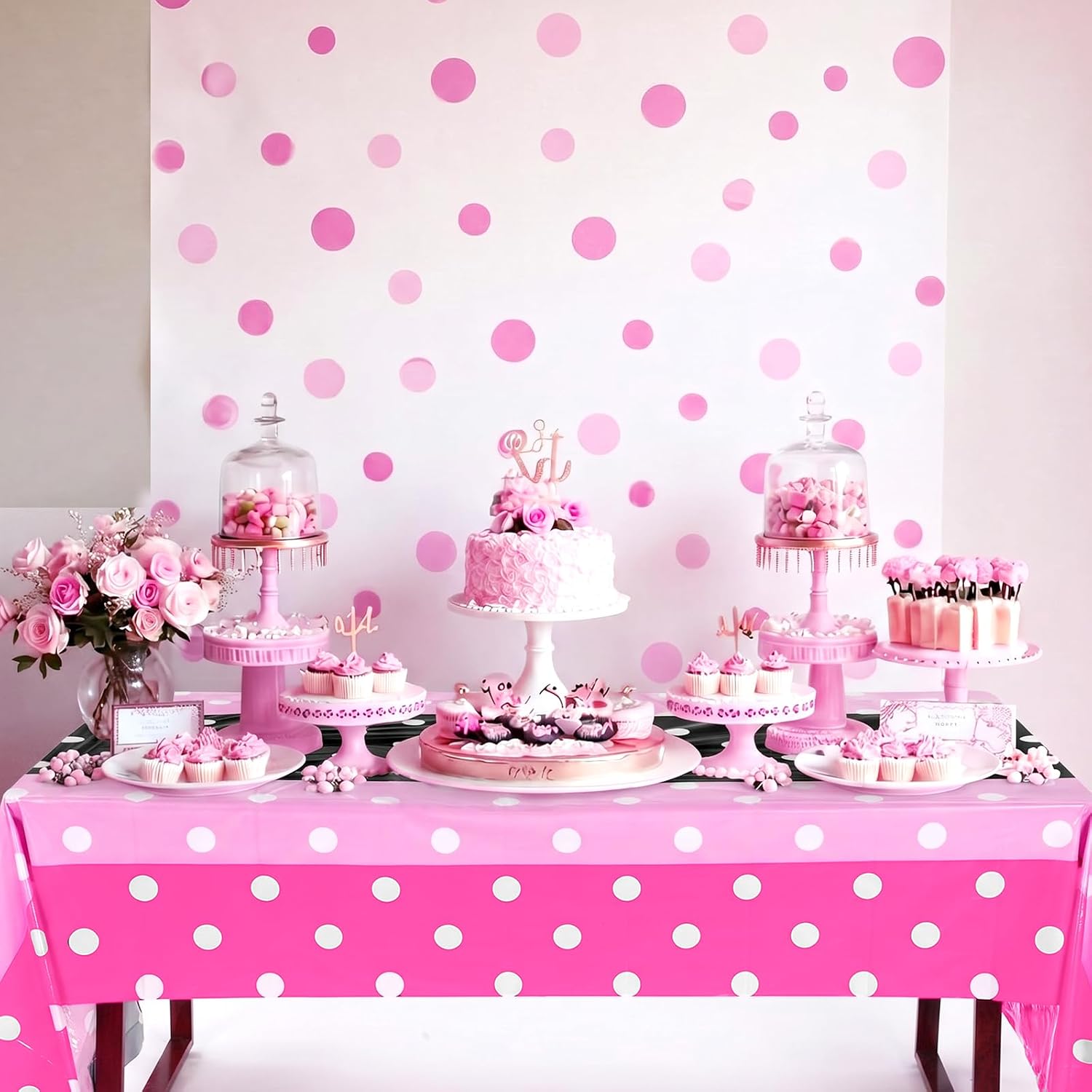 4 Pcs Mouse Themed Party Tablecloth Cartoon Mouse Table Cover image 5