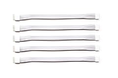 Extension Cable Compatible with Nanoleaf Essentials Lightstrips (6in, 5 Pack, White)