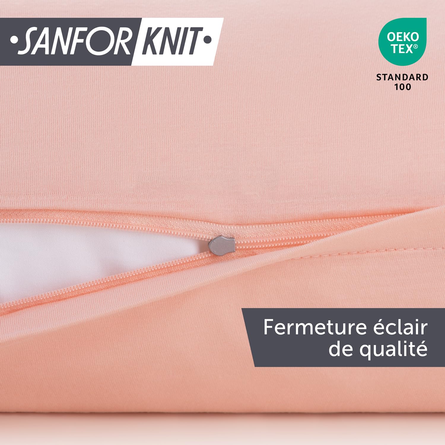 Blumtal Lot De 2 Taies D’Oreiller 50x70 Cm Coton Jersey – Certifié OEKO-TEX, Douces & Lavables – Vert D’Été