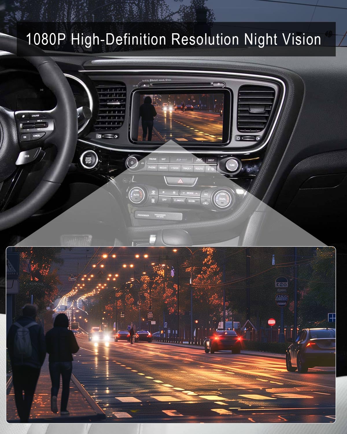 Snapklik.com : AUGREX HD 1080P Rear View Backup Reverse Camera Replace ...
