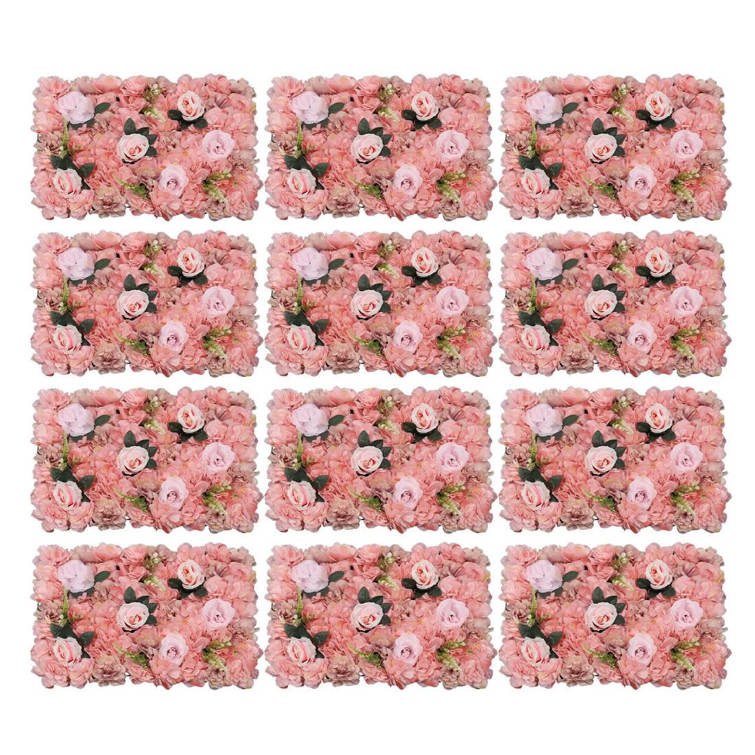 Set di 12 Rose Artificiali da Parete per Feste Matrimoni addii al Nubilato Feste prenatali Decorazioni Natalizie per la casa
