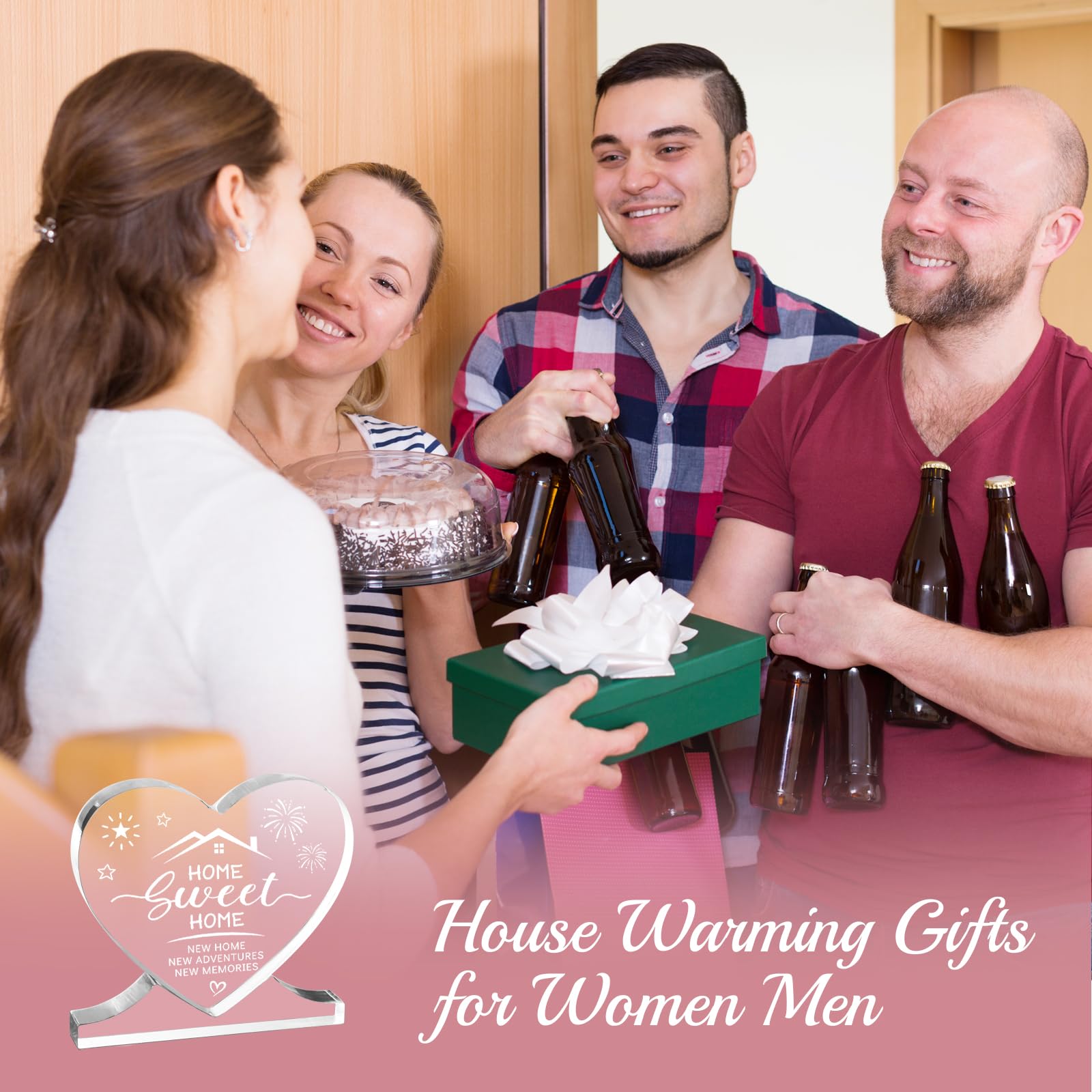Placa Decorativa Acrílica Para Nuevo Hogar - Regalo De Inauguración Con Mensaje Motivador