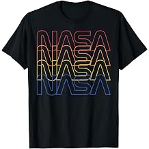 NASA Neon Logo Colourful Fade T-Shirt