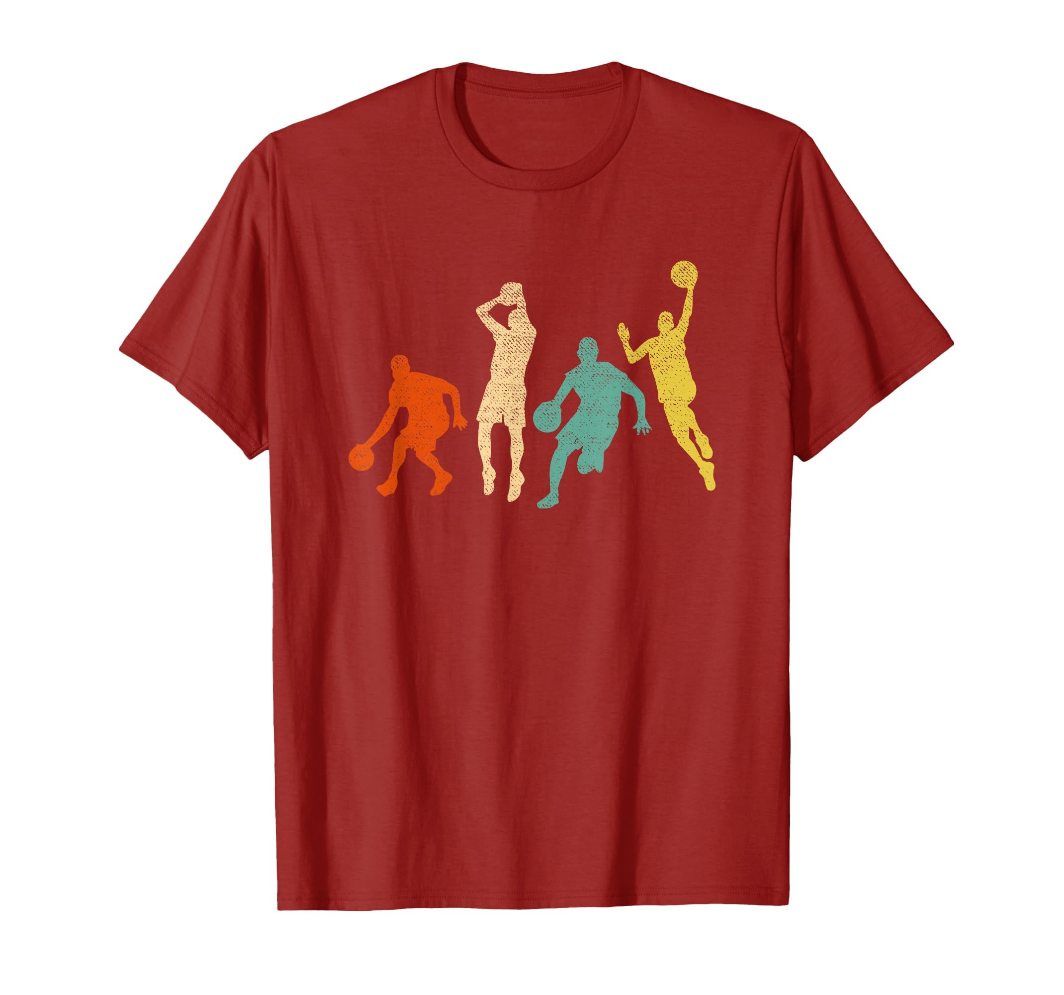Vintage Basketball Ball Graphic Design Basketball Fan Player T-Shirt