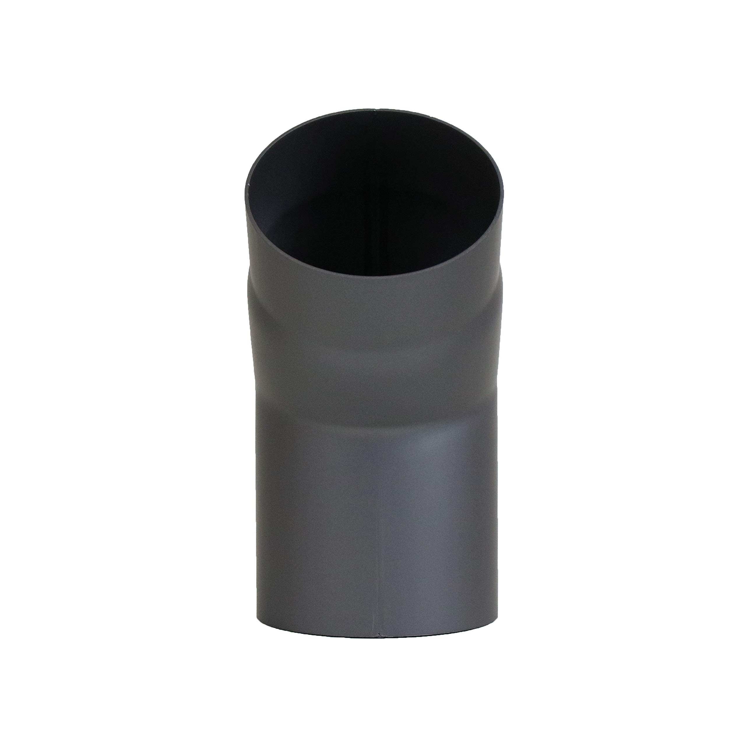 Curva Per Tubo Stufa 45° Diametro 120 Mm, Grigio Ghisa, Acciaio Spessore 2 Mm, Vernice Resistente 500°C, Per Camino E Canna Fumaria