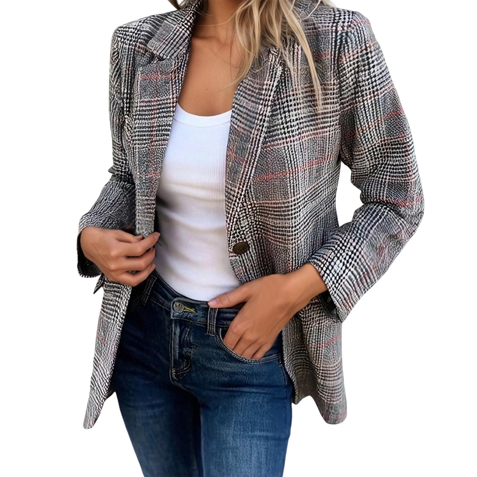Generisch 2026 Elegantes chaquetas de traje para el uso diario. Ajuste holgado, estilo casual cómodo, perfecto para el verano,