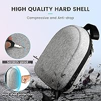 Vista 7 de Funda de transporte compatible con Oculus Meta Quest 2, Quest 3, auriculares Apple Vision Pro VR, correa original para la cabeza y accesorios