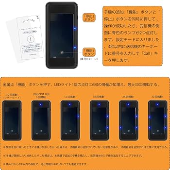 Amazon.co.jp: Tomarsy 呼び出しベル 飲食店 受信機 (子機) 16台