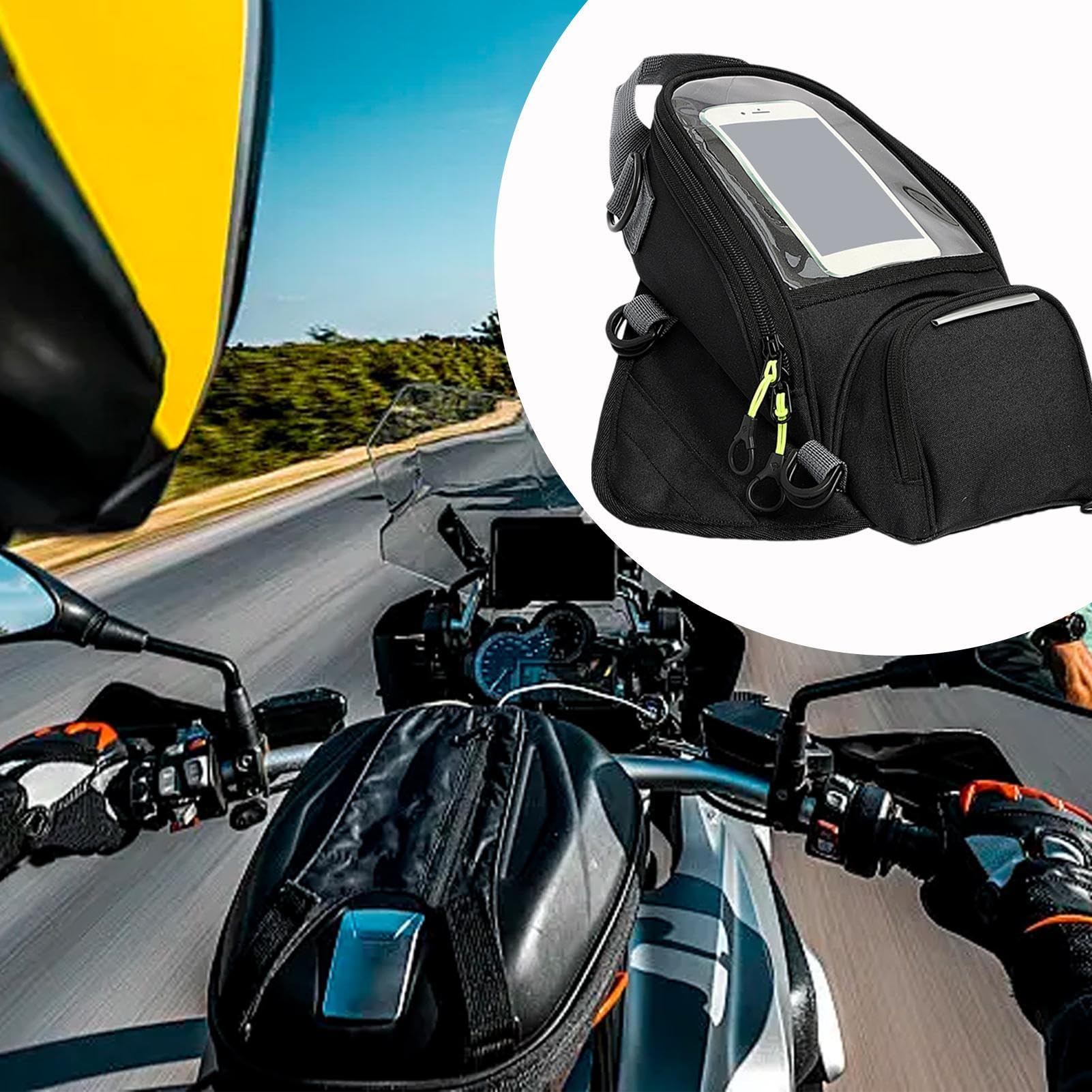 Borsa da serbatoio magnetica per moto, borsa serbatoio per moto | Borsa da navigazione impermeabile per serbatoio di moto, borsa magnetica da navigazione per serbatoio di moto, borse