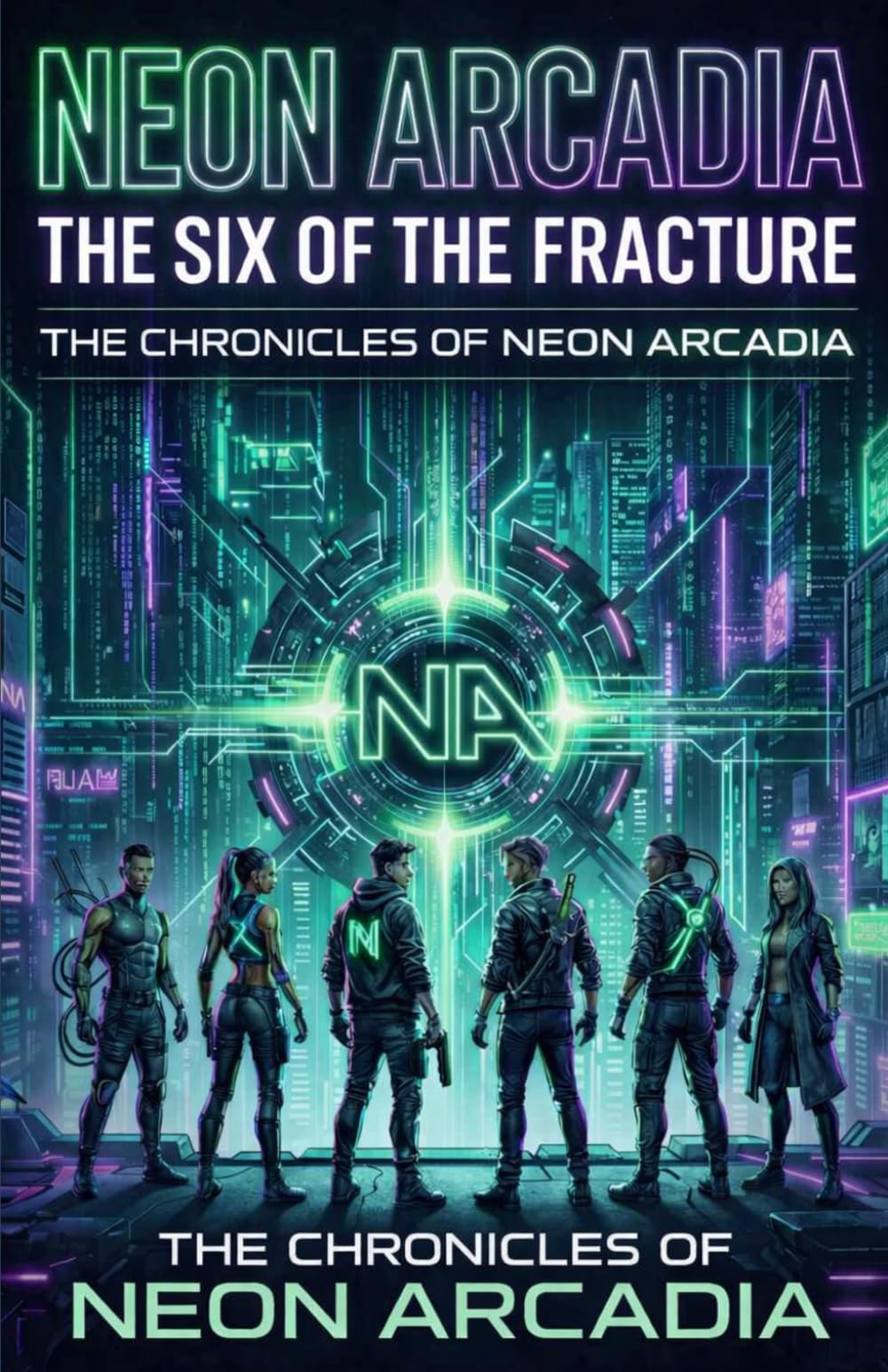 NEON ARCADIA: The Six of the Fracture: A Biopunk Sci-Fi Thriller