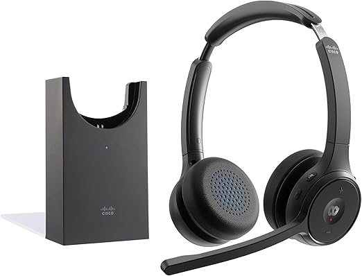 Amazon.com: Cisco Headset 722, Wireless Dual On-Ear Bluetooth ...