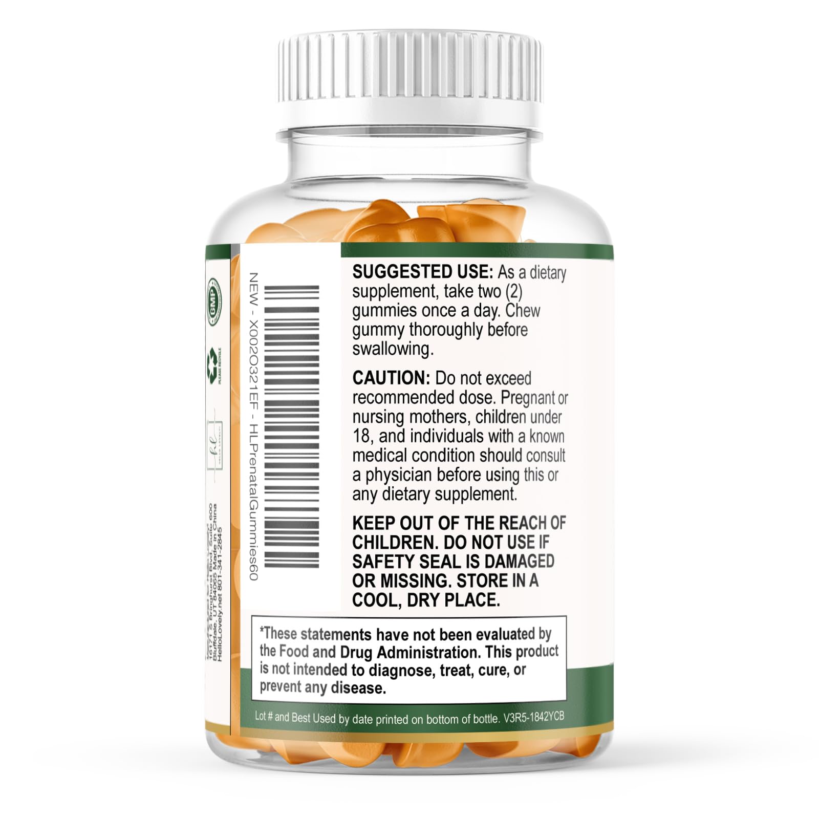 Prenatal Vitamins for Women – Complete Pregnancy Multivitamin - Folic Acid, Omega 3 DHA, Choline, Vitamin D – Essential Support for Mom's & Baby Brain Development - Tasty Orange Flavor - 60 Gummies — Amazon image 8