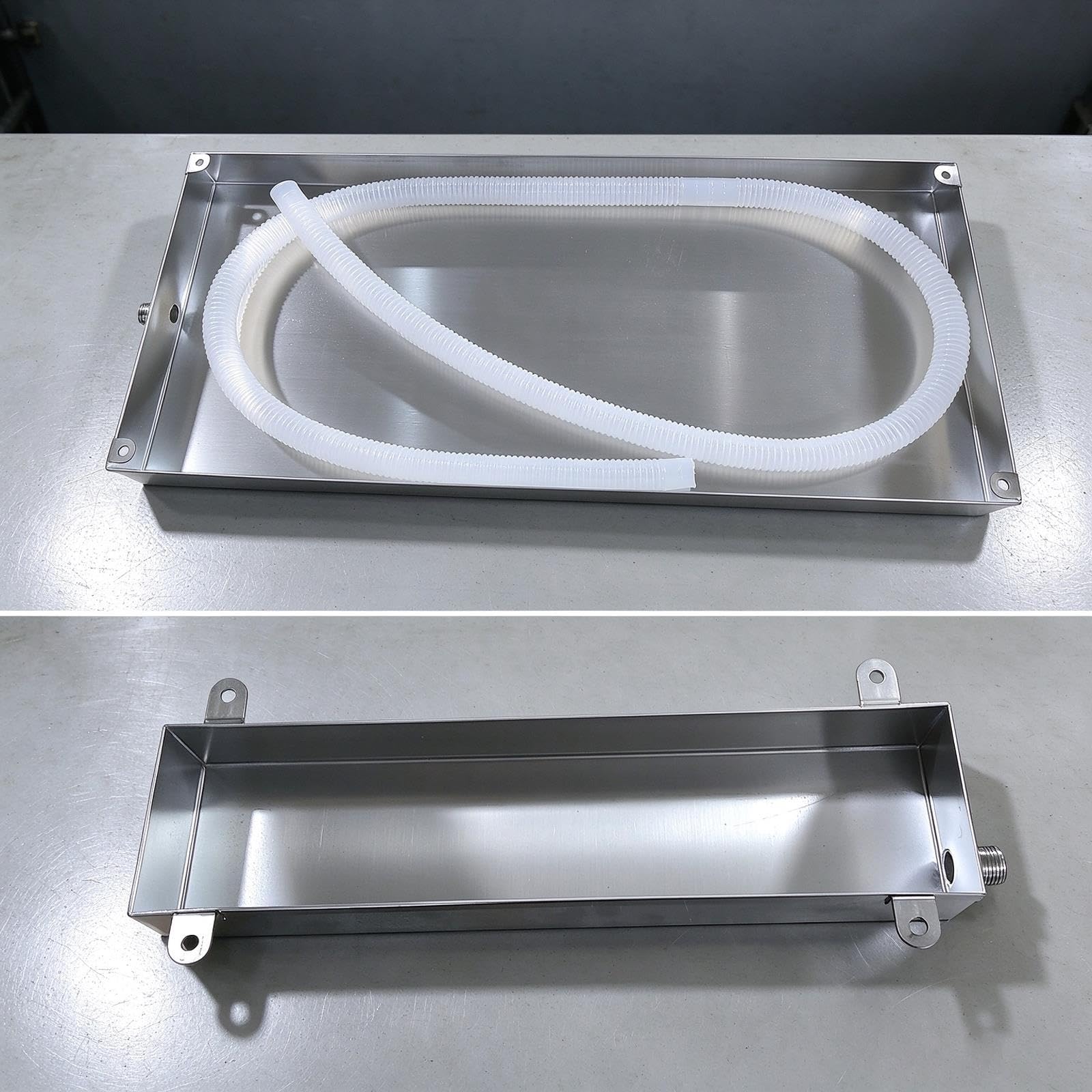 Bandeja Retención de Agua Colocación Plana Acero Inoxidable Grosor 0.8mm