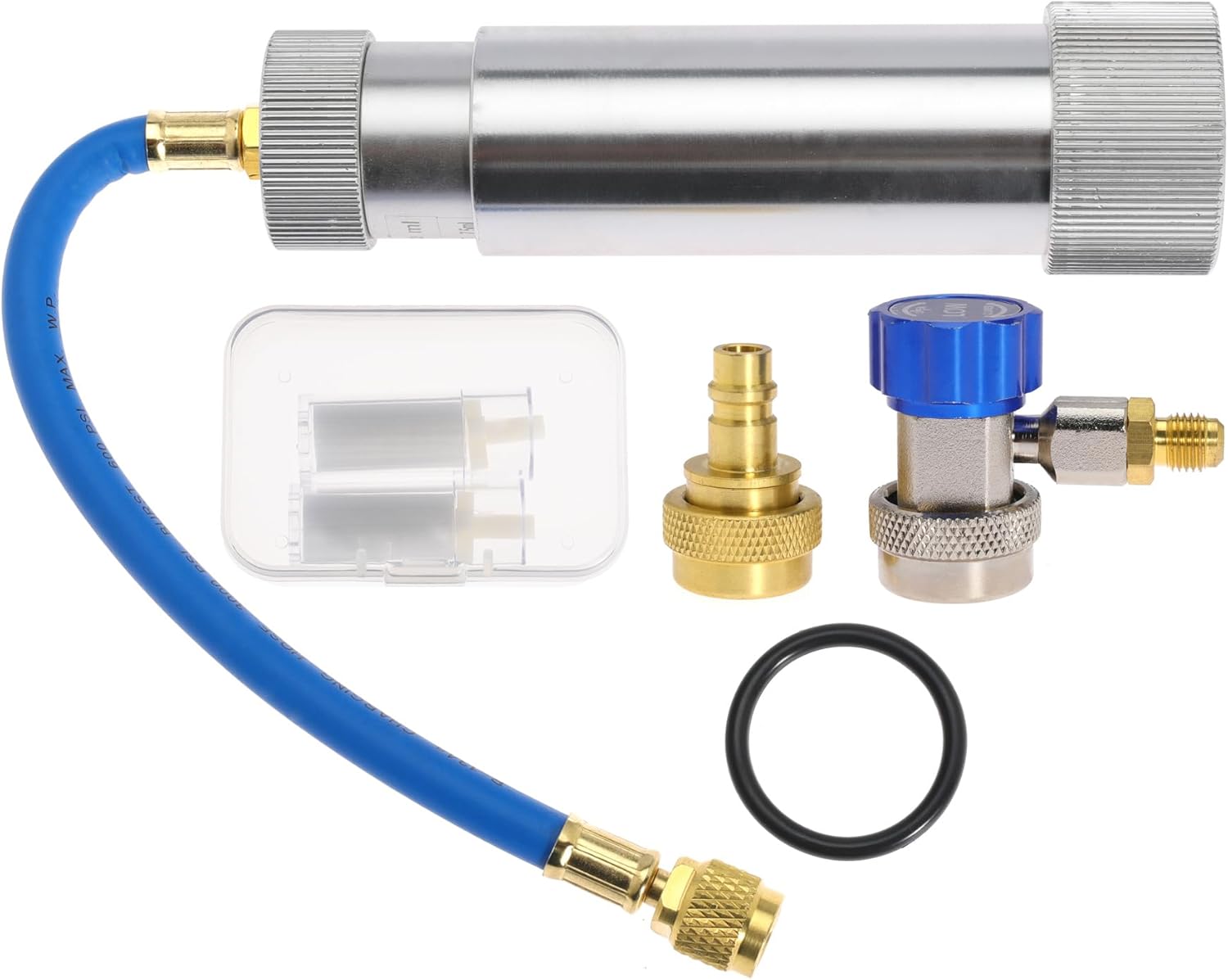 LiiQuu AC Oil Dye Injector Kit for R134A R1234YF Refrigerant System with Oil