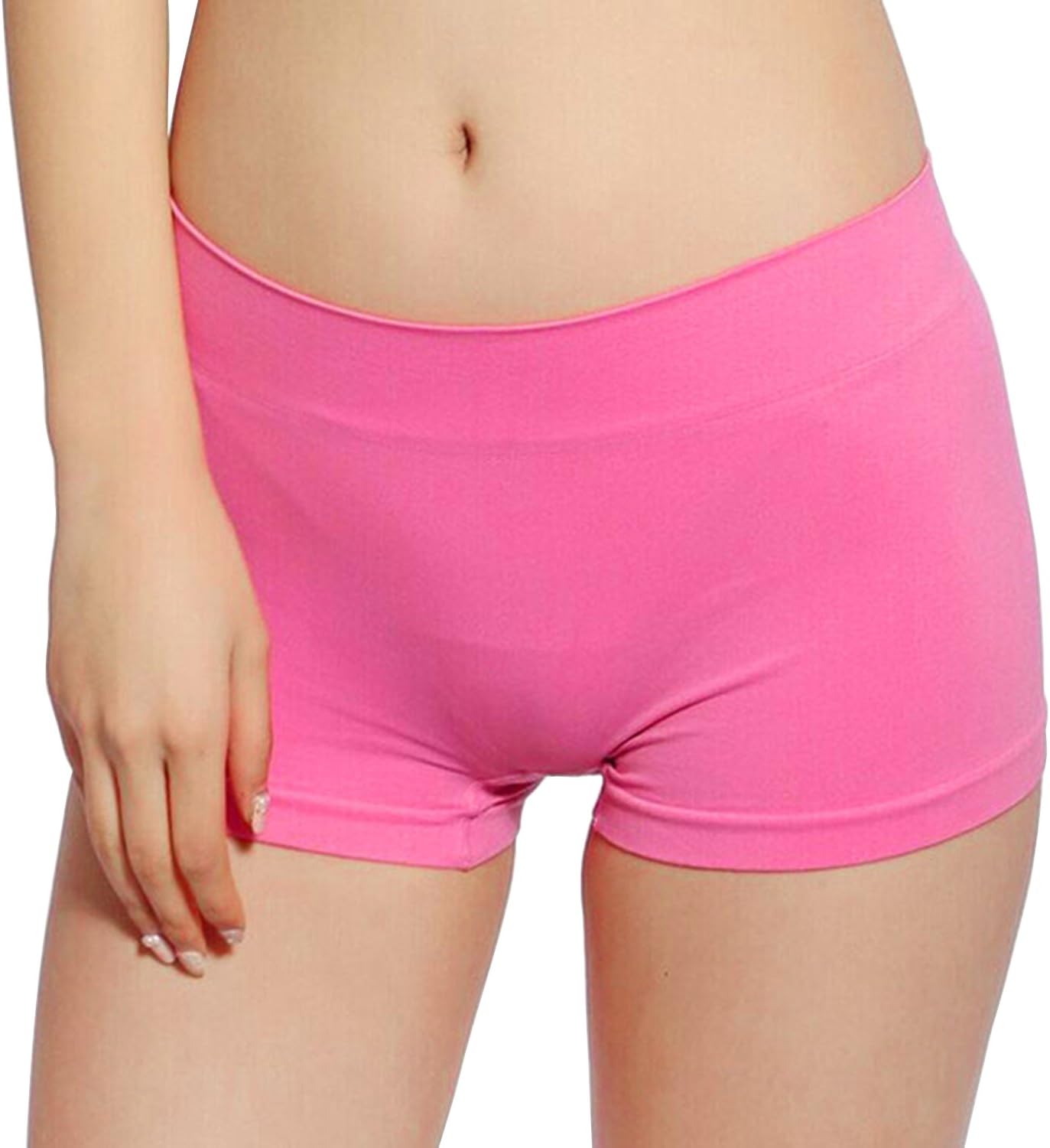 Bahucharaji Creation Women's Cotton Boyshort Panty (Pink, Free Size)