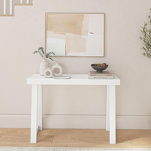 Miniatura 3 de Plank+Beam Solid Wood Console Table, 46 Inch, Sofa Table, Narrow Entryway Table for Hallway, Behind The Couch, Living Room, Foyer, Easy Assembly,