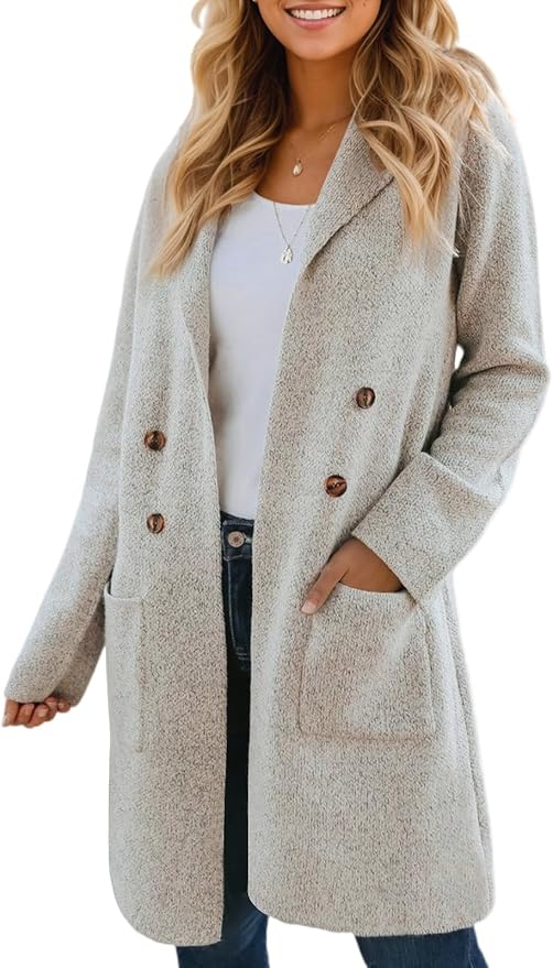CiCiBird Women's Long Cardigan Sweater Knit Jacket Coat