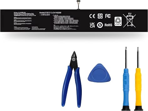 Extended 74Wh Battery for ASUS ROG Ally 2023 RC71L/PC71L/NR2301L 7" Gaming Handheld Laptop C41N2208 Upgrade Kit- 15.48V