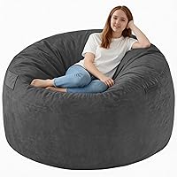 Vista 37 de Silla de Puf de 3 pies, Sillas de Puf Cómodas con Relleno de Espuma Viscoelástica, Sofá de Puf Esponjoso con Funda de Terciopelo Holandés, Sillas