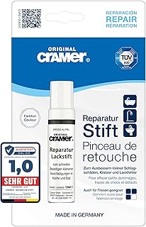 Cramer Reparatur Lackstift weiss alpin - hochwertiger Sanitärlack für Keramik, Emaille & Acryl. Ideal für Badewannen, Waschbecken & Fliesen - schnelle und einfache Ausbesserungen im Bad