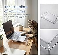 Vista 7 de Cubiertas de teclado para portátil de 15.6 pulgadas, cubierta de teclado acrílico, protector de teclado para computadora portátil de gato, protector