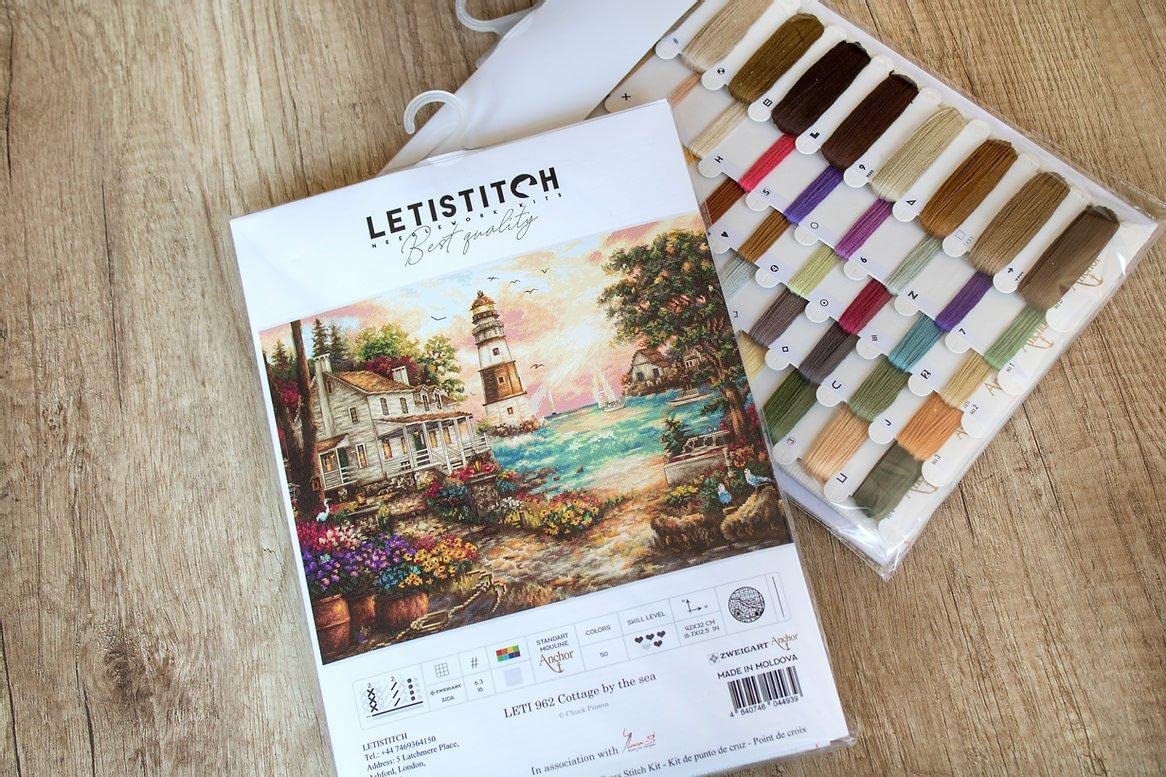 Letistitch Leti962 - Juego de punto de cruz, 42 x 32 cm, multicolor