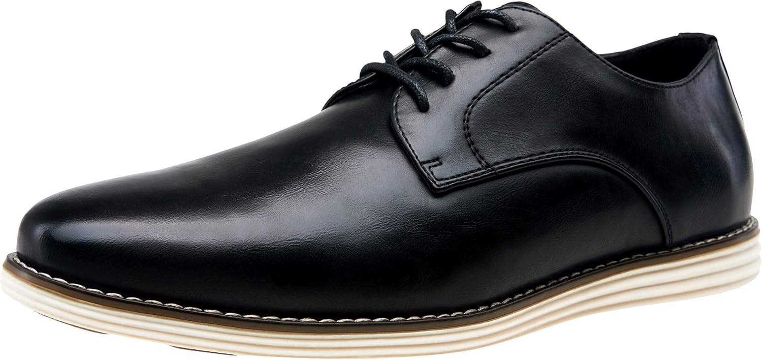Vostey Mens Casual Dress Shoes Wingtip Oxford Shoes Business Dress Dress Shoes for Men