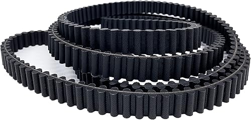 YMCONE Correa dentada de cortacésped de 58 pulgadas x 78 34 pulgadas para John Deere M141558 M150717 LT133 LT155 LT166