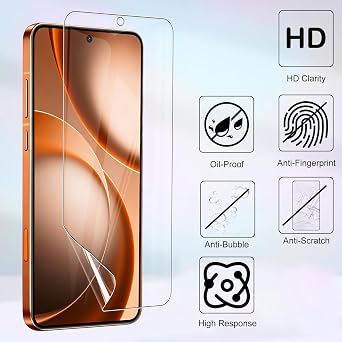 KZIOACSH 2 Pack Screen Protector for OPPO Find X9 Ultra, Ultra Slim HD Clarity Elastic Edge Soft TPU Fingerprint Unlocking Bubble Free Protective Cover Film
