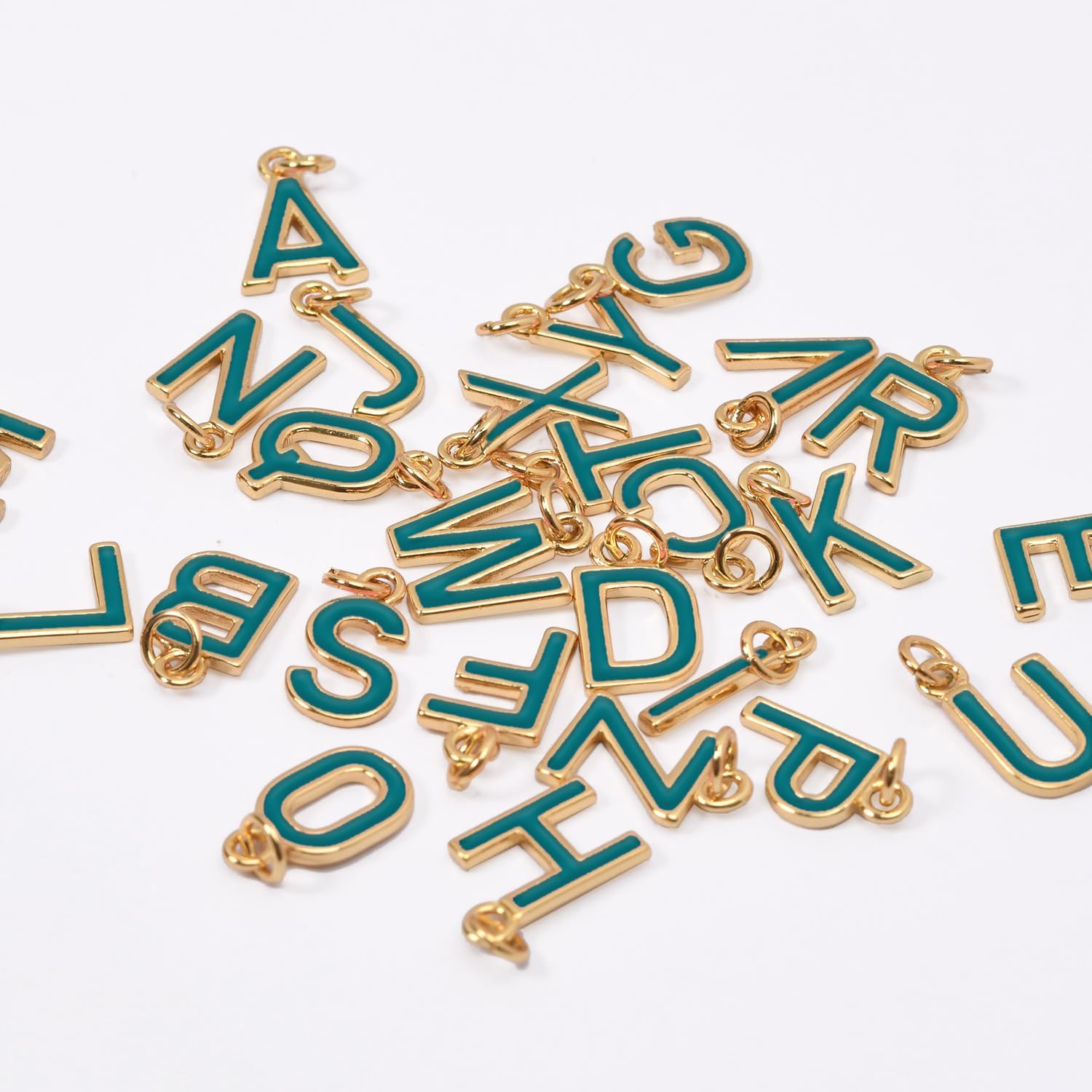18K Gold Filled A-Z Alphabet Letters Charms,26Pcs Initial A-Z Alphabet Charms,Bracelet Necklace Earrings Charms for DIY Jewelry Making - Image 4