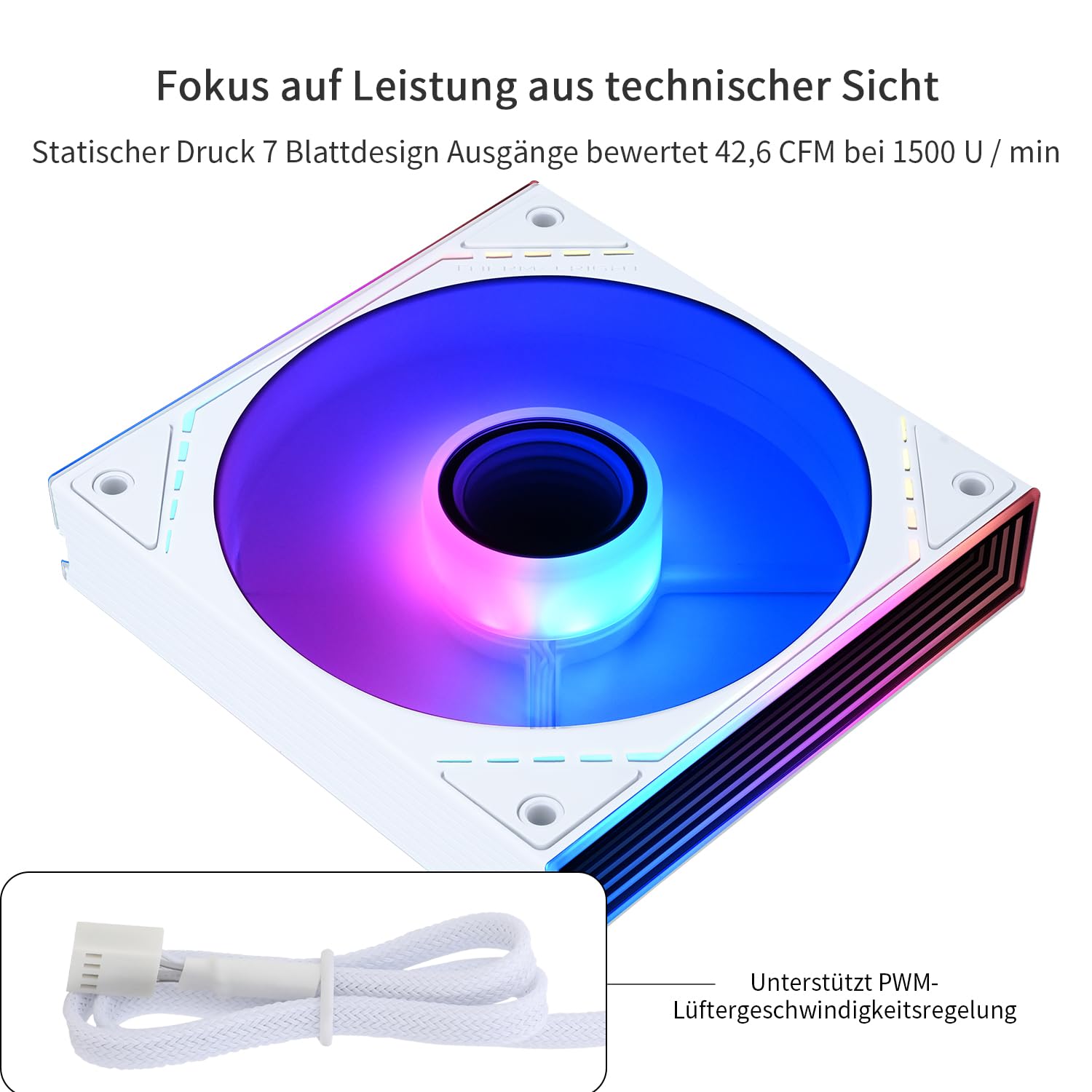 Thermalright TL-M12R-S CPU ARGB Fan 120mm Case Cooler Fan ARGB, 4pin PWM Connector Silent Computer Fan With S-FDB Bearing,Desktop Cooling (TL-M12R-S - View #7