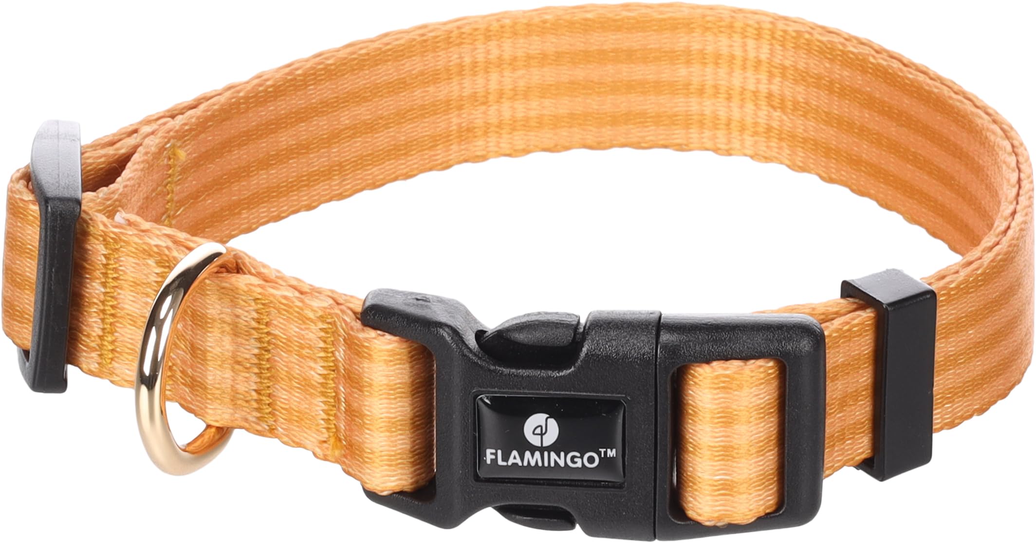 Flamingo Dog Collar Noekie Yellow M 40-55cm 20mm