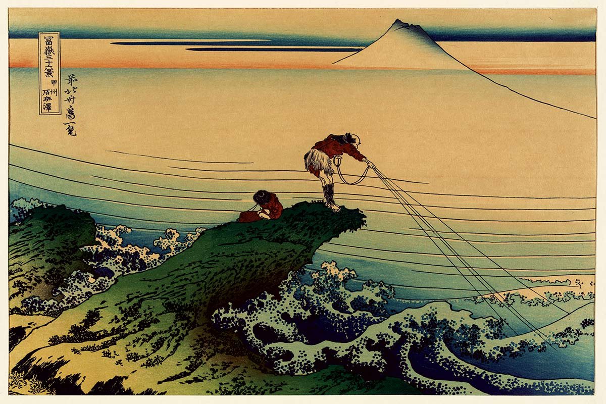 森と水の絵画 Amazon.com: Set of Three (3) Japanese Water Themed Canvas Art