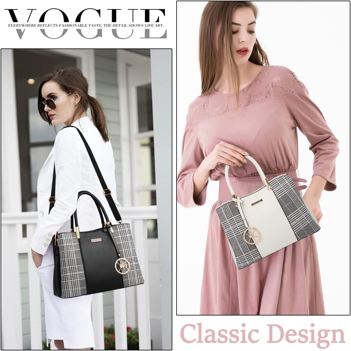 KURGOOL Women Purses and Handbags Top Handle Satchel Shoulder Bags Messenger Tote Bag for Ladie - Image 3